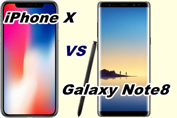 iphone X vs Galaxy Note8